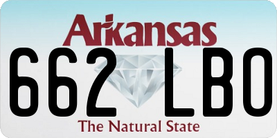 AR license plate 662LBO