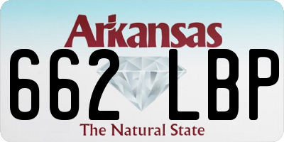 AR license plate 662LBP