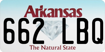 AR license plate 662LBQ