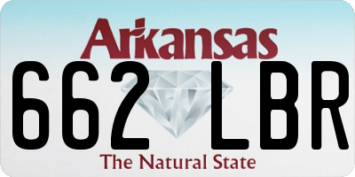 AR license plate 662LBR