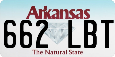 AR license plate 662LBT