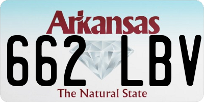 AR license plate 662LBV