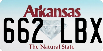 AR license plate 662LBX
