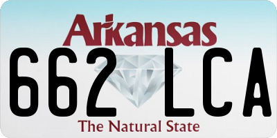 AR license plate 662LCA