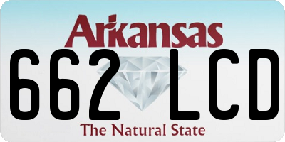 AR license plate 662LCD