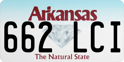AR license plate 662LCI