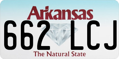AR license plate 662LCJ