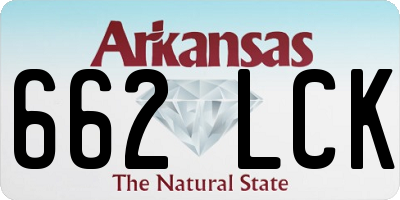 AR license plate 662LCK