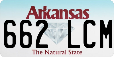 AR license plate 662LCM