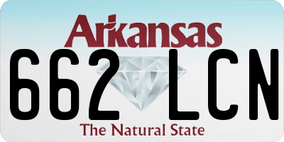 AR license plate 662LCN