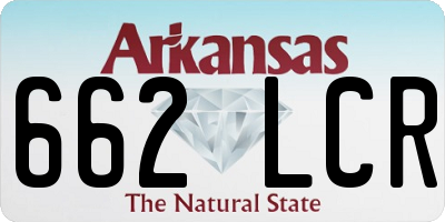 AR license plate 662LCR