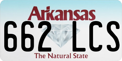 AR license plate 662LCS