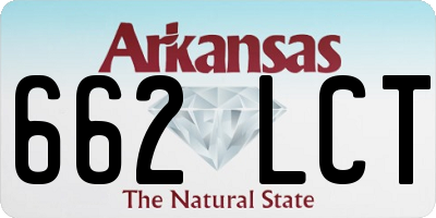 AR license plate 662LCT