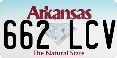 AR license plate 662LCV