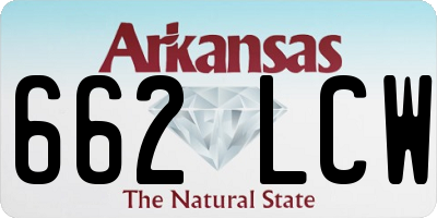 AR license plate 662LCW