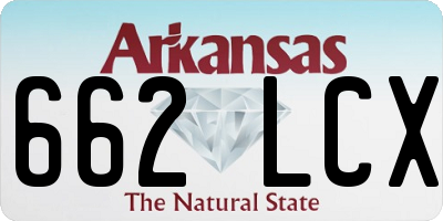 AR license plate 662LCX