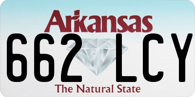 AR license plate 662LCY