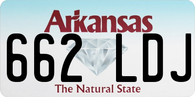 AR license plate 662LDJ
