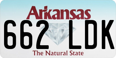 AR license plate 662LDK