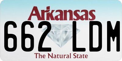 AR license plate 662LDM