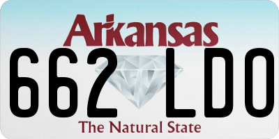 AR license plate 662LDO