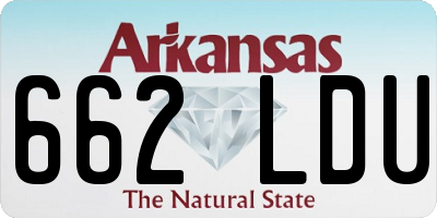 AR license plate 662LDU