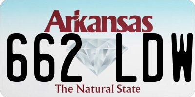 AR license plate 662LDW