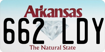 AR license plate 662LDY