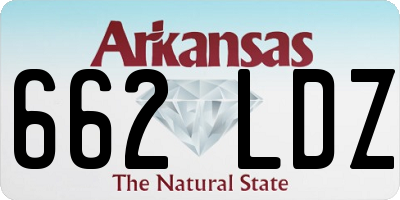 AR license plate 662LDZ