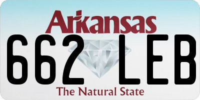 AR license plate 662LEB