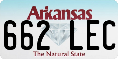 AR license plate 662LEC