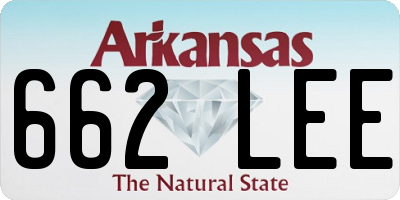 AR license plate 662LEE