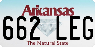 AR license plate 662LEG
