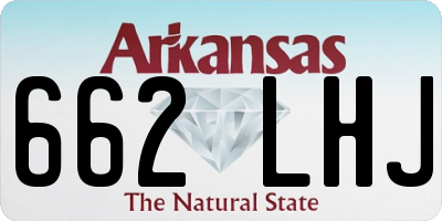 AR license plate 662LHJ