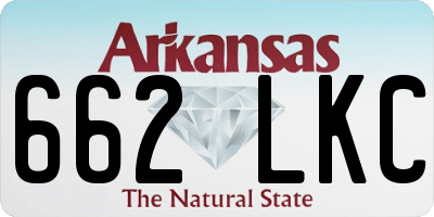 AR license plate 662LKC