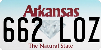 AR license plate 662LOZ