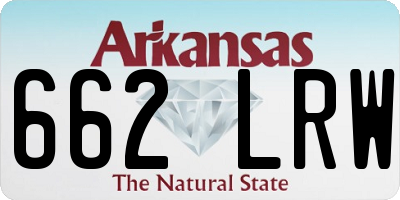 AR license plate 662LRW