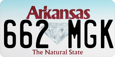 AR license plate 662MGK