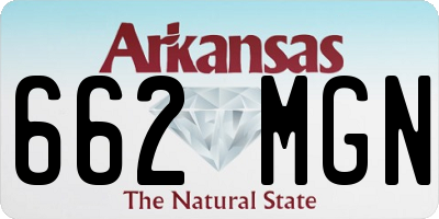 AR license plate 662MGN
