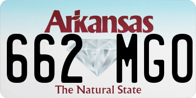 AR license plate 662MGO
