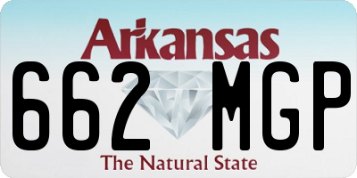 AR license plate 662MGP