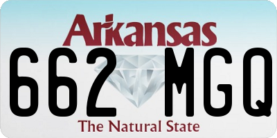 AR license plate 662MGQ