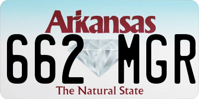 AR license plate 662MGR