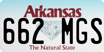 AR license plate 662MGS