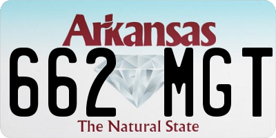 AR license plate 662MGT