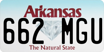 AR license plate 662MGU
