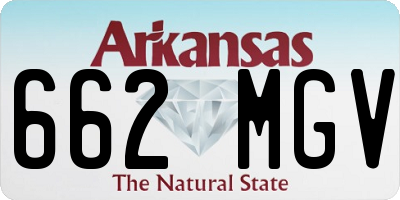 AR license plate 662MGV