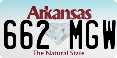 AR license plate 662MGW