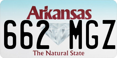 AR license plate 662MGZ