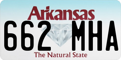 AR license plate 662MHA